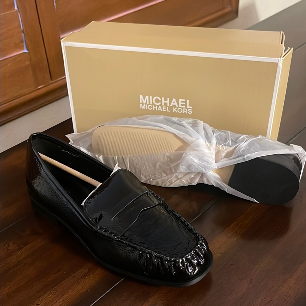 MICHAEL Michael Kors Black Suede Loafers